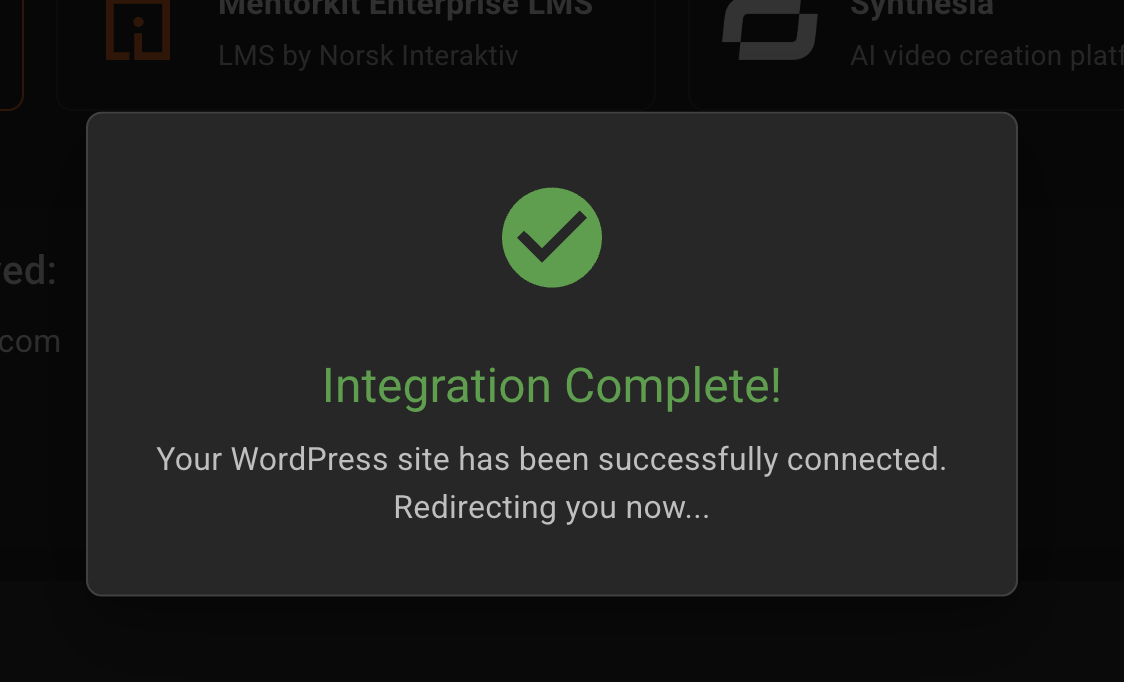 Integration complete